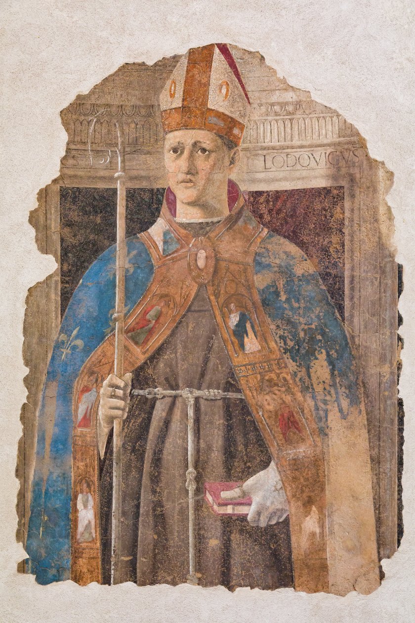 Sankt Louis af Toulouse, fragment af Piero della Francesca