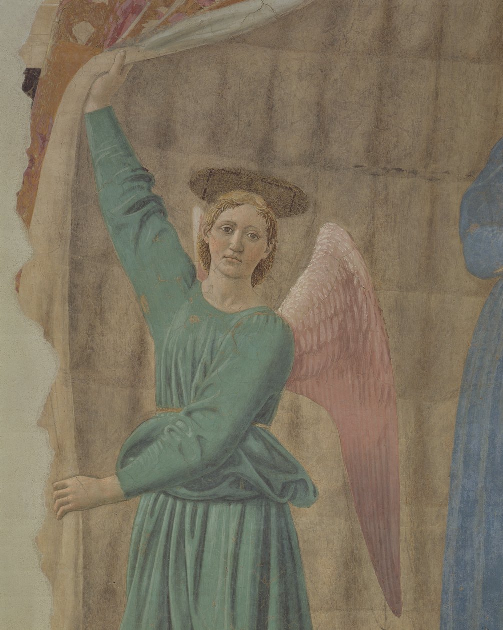 Madonna del Parto, ca. 1450-70 (detalje) (efter restaurering) (se også 75561, 169194 og 172471) af Piero della Francesca