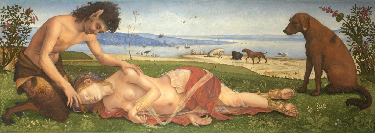 En Satyr sørger over en nymfe, ca. 1495 af Piero di Cosimo