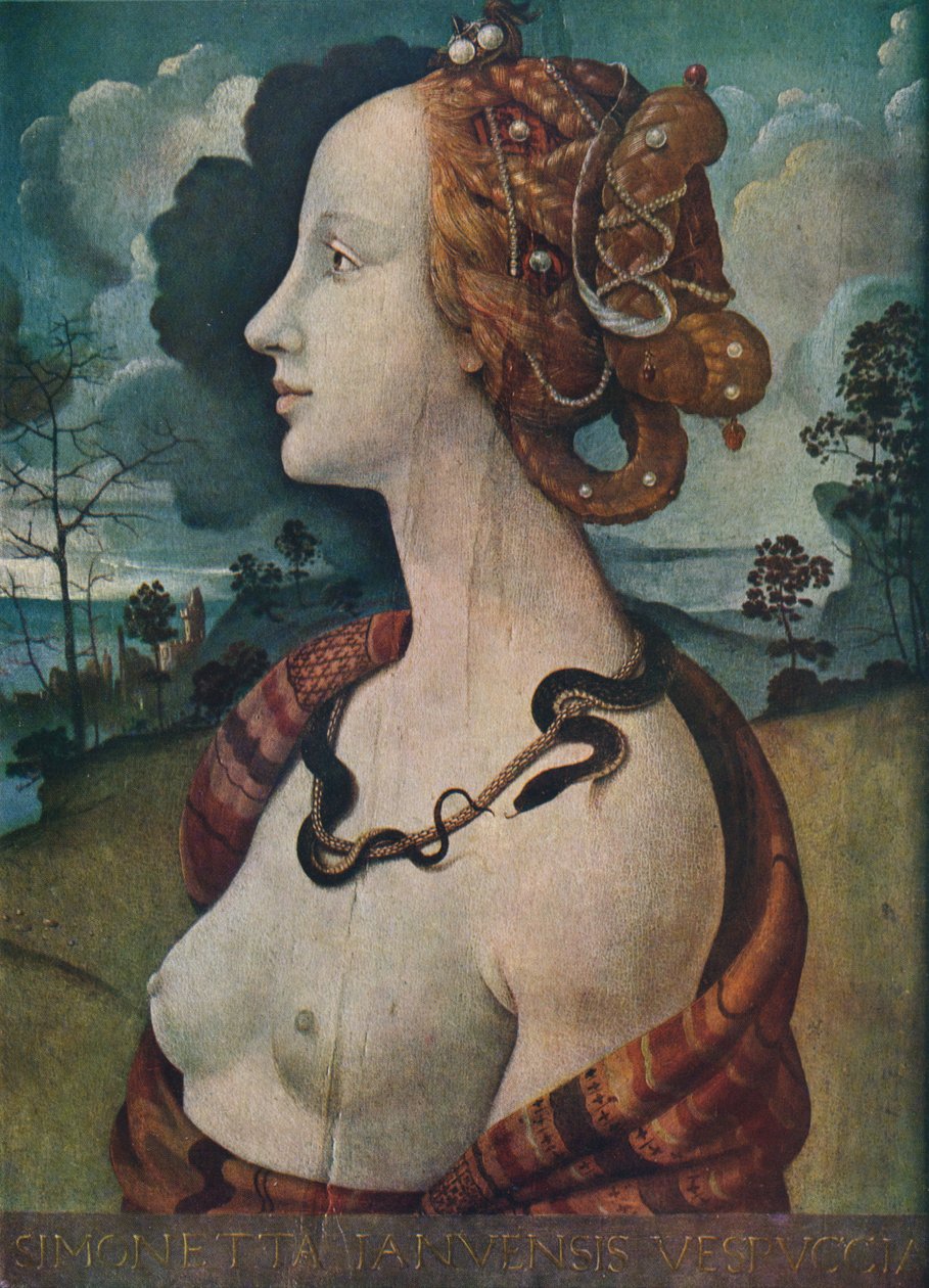 Portræt af Simonetta Vespucci, c1480, 1939 af Piero di Cosimo