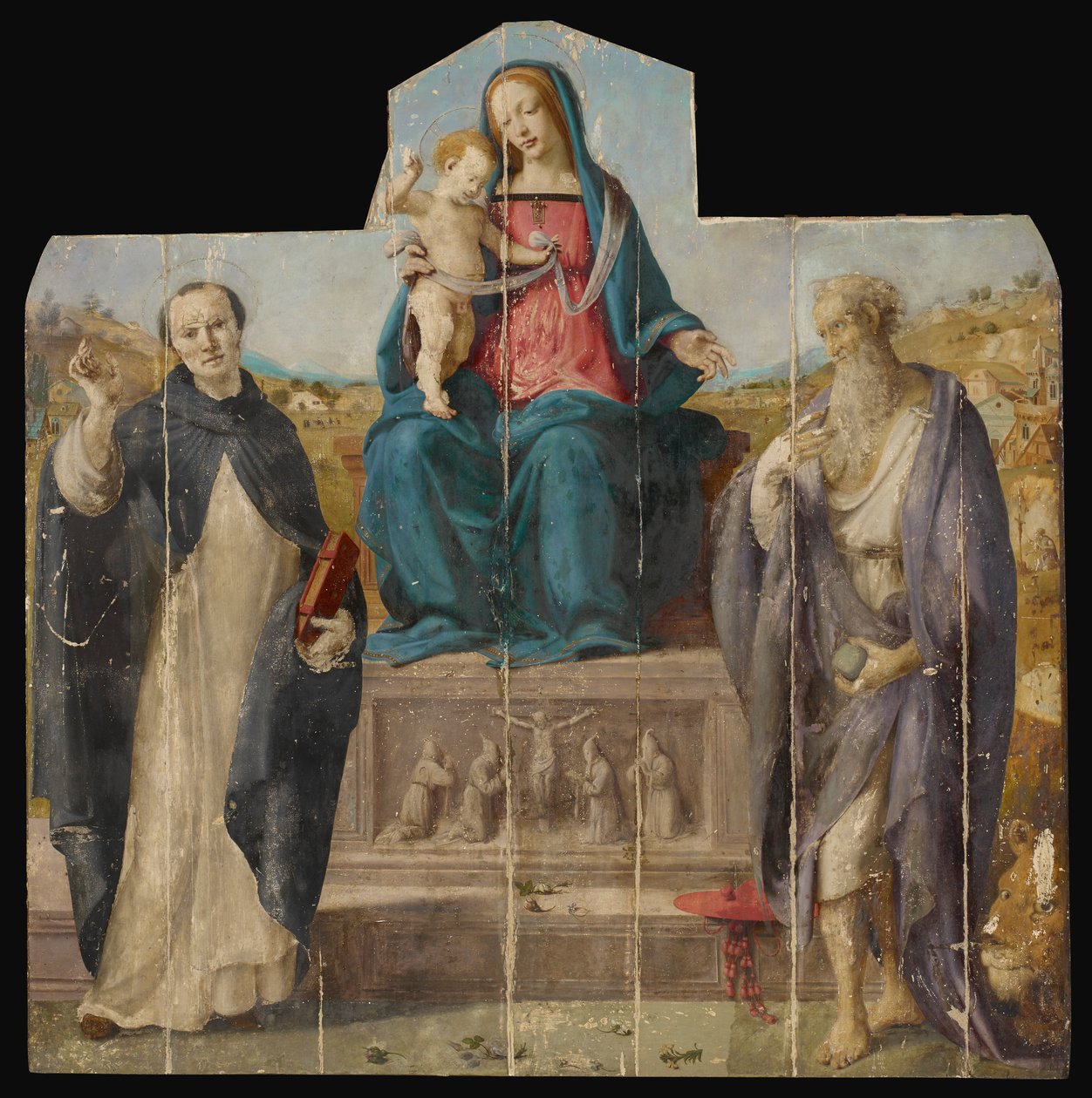 Jomfru og barn med de hellige Vincent Ferrer og Jerome af Piero di Cosimo