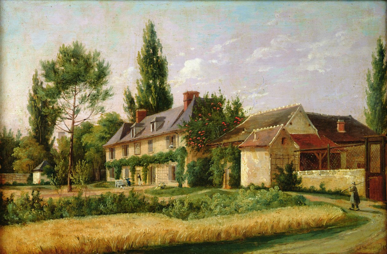 Landsted i udkanten af Paris, 1832 af Pierre Alexandre Pau de Saint Martin