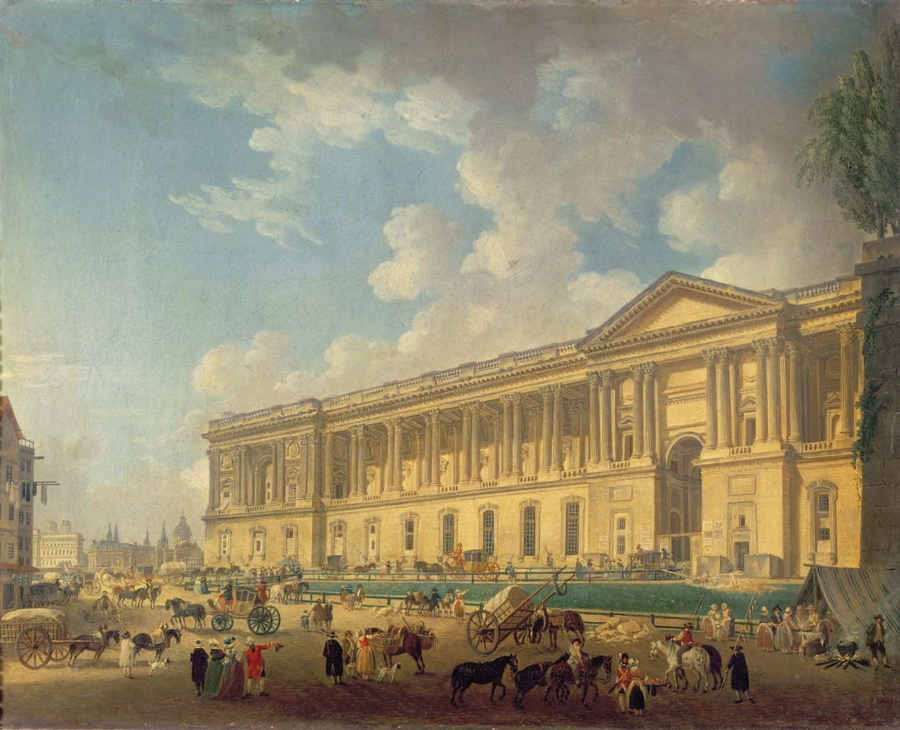 Louvres søjlegang. ca. 1770 af Pierre Antoine Demachy