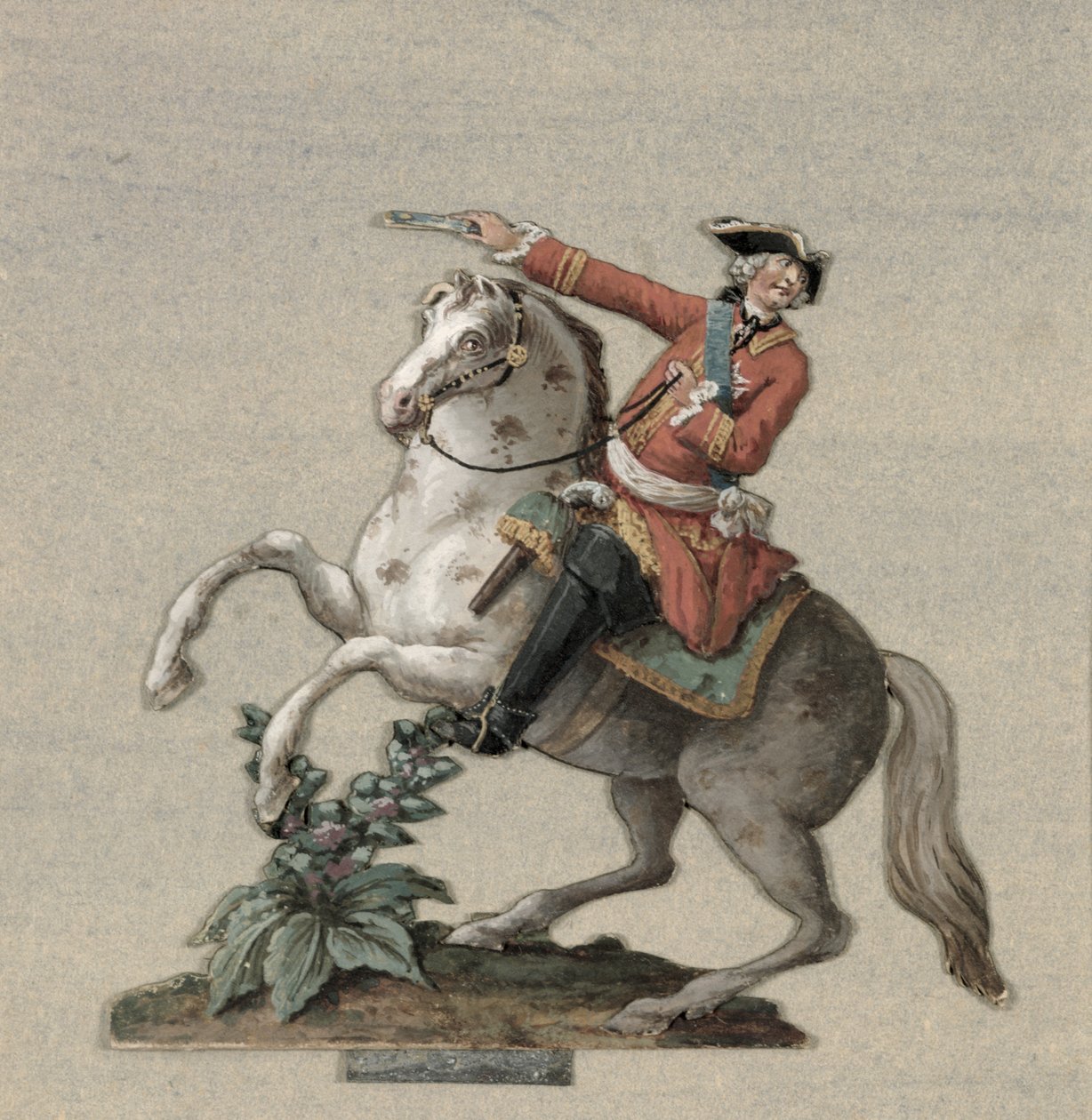 Rideportræt af prins Charles-Just de Beauveau-Craon (1720-93) af Pierre Antoine Lesueur