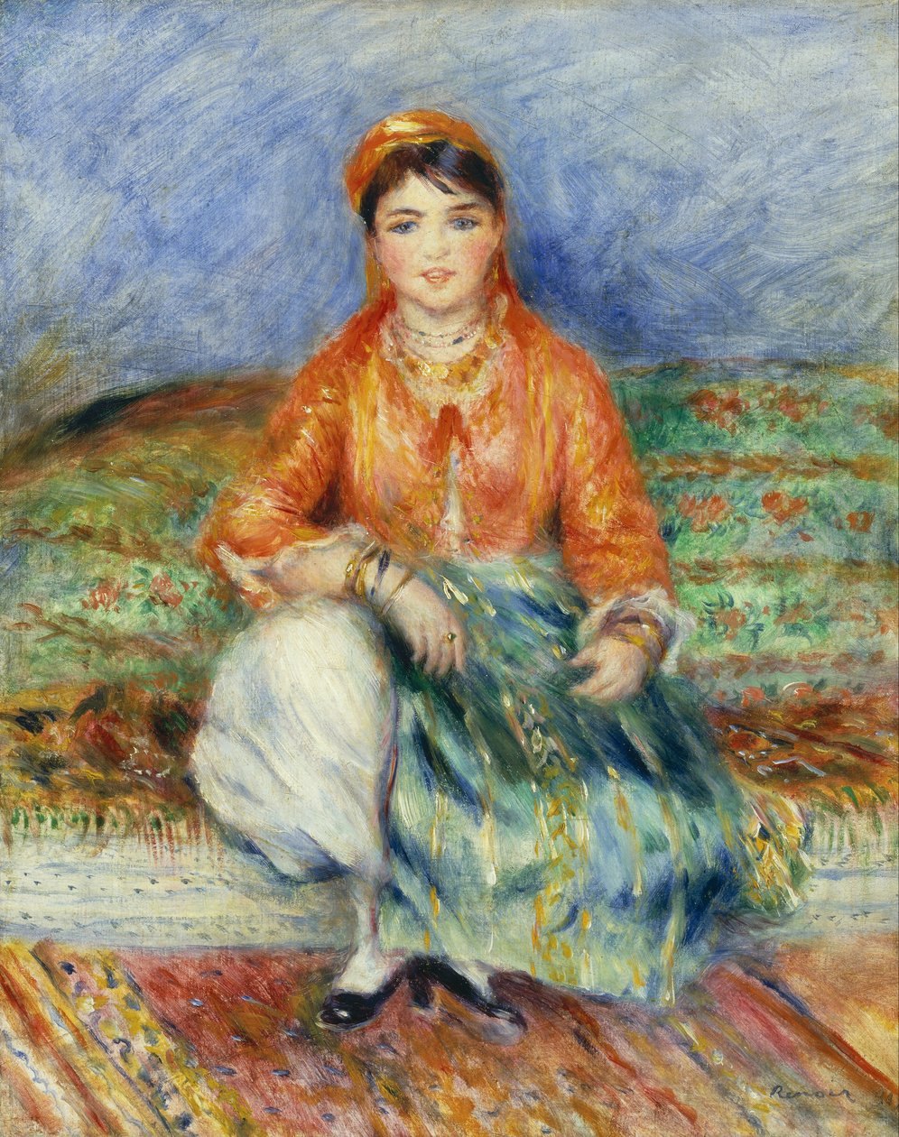 Algerisk pige af Pierre Auguste Renoir