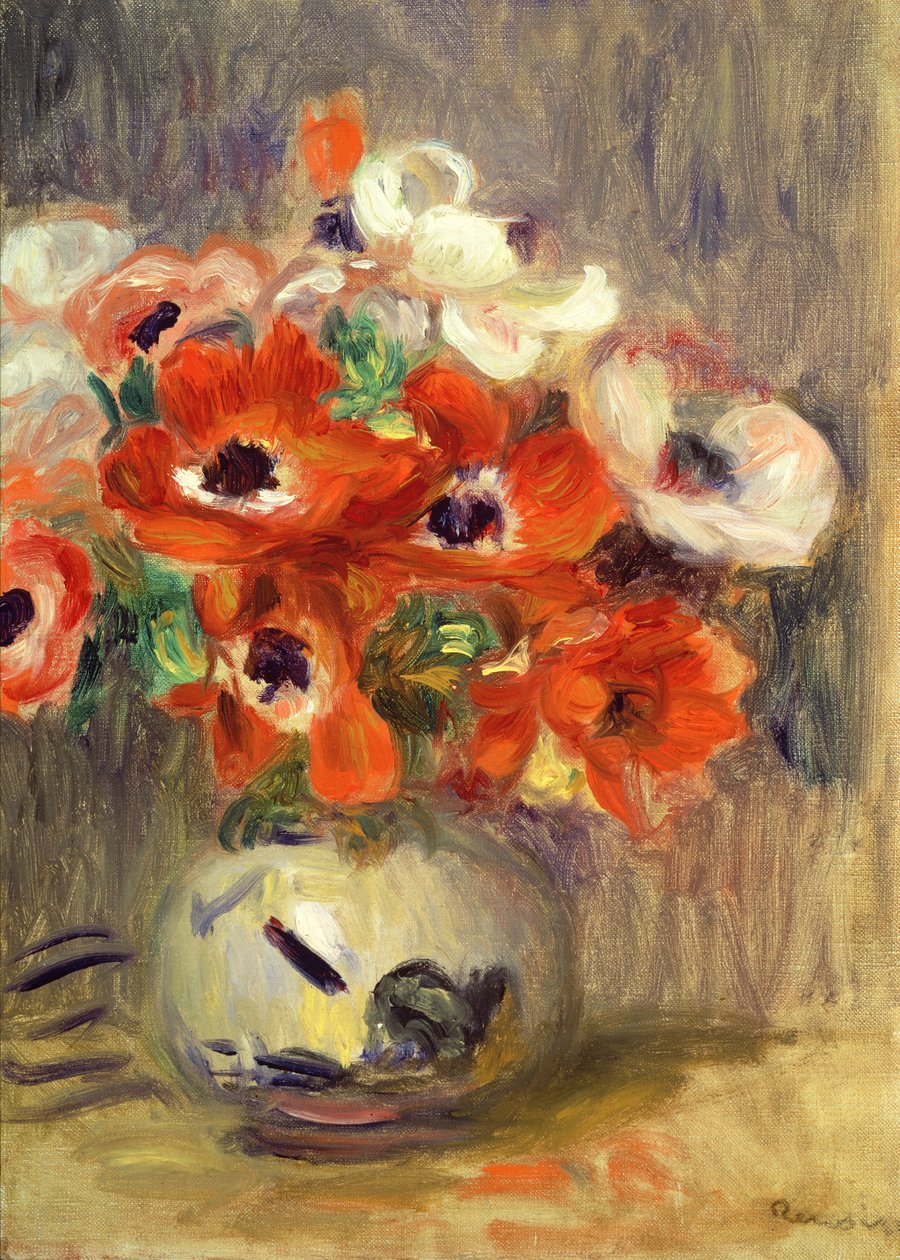 Anemoner af Pierre Auguste Renoir