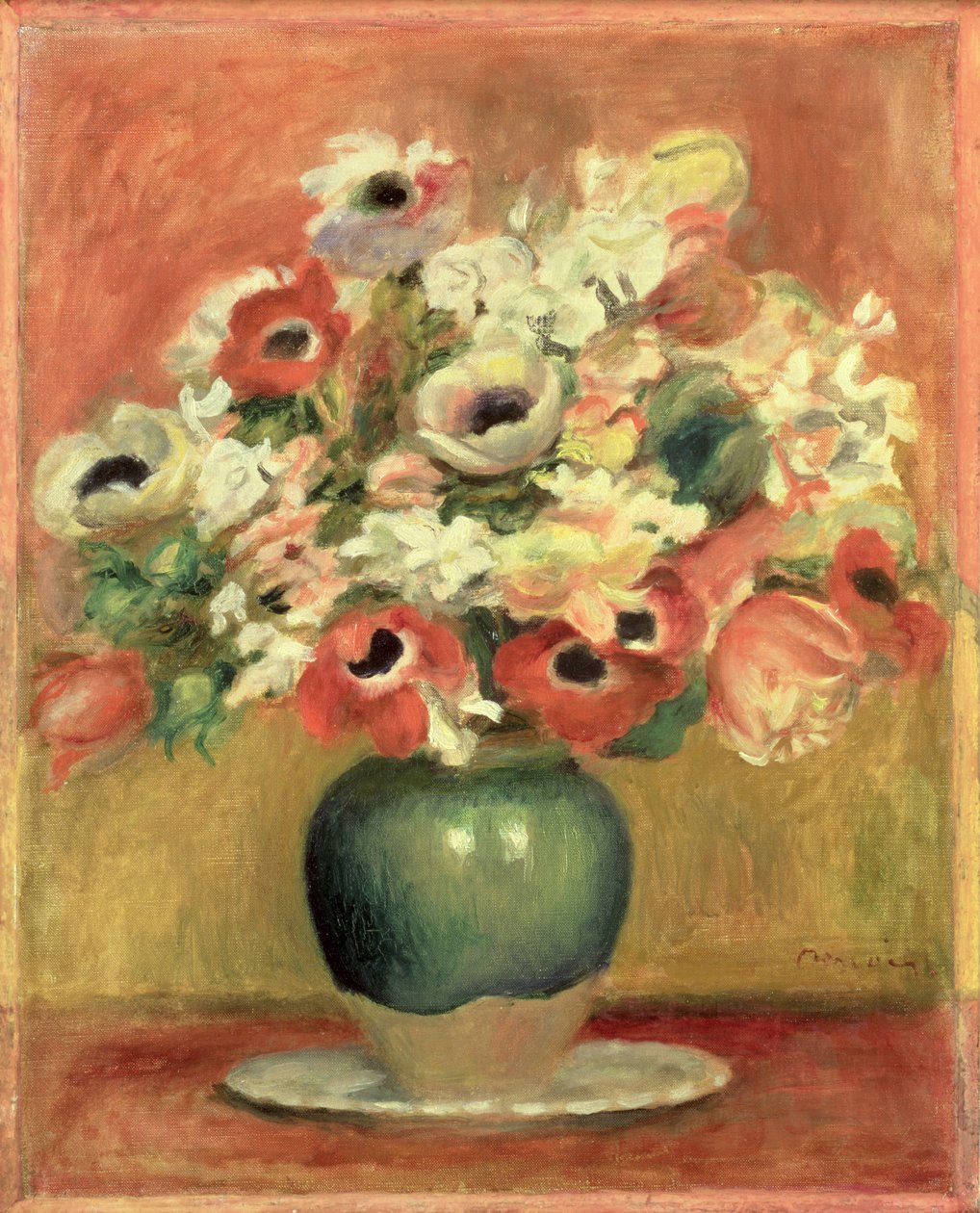 Anemoner, ca. 1885 af Pierre Auguste Renoir