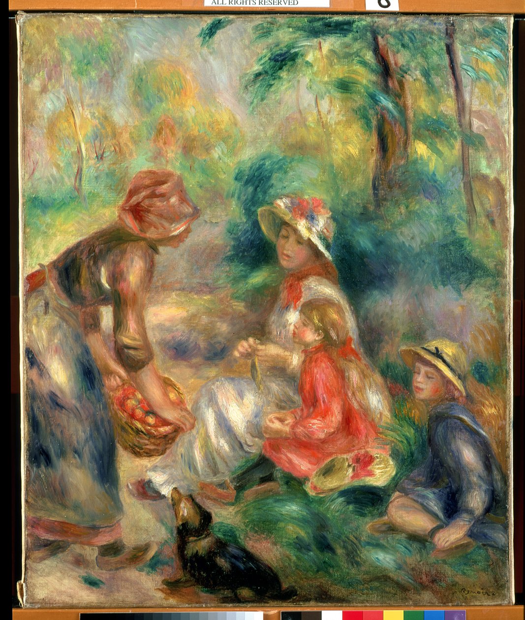 Apple-forhandler, ca. 1889 af Pierre Auguste Renoir