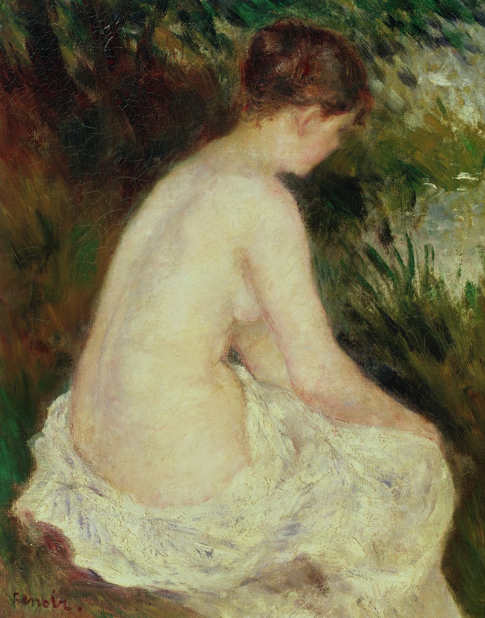 Bather, 1879 af Pierre Auguste Renoir