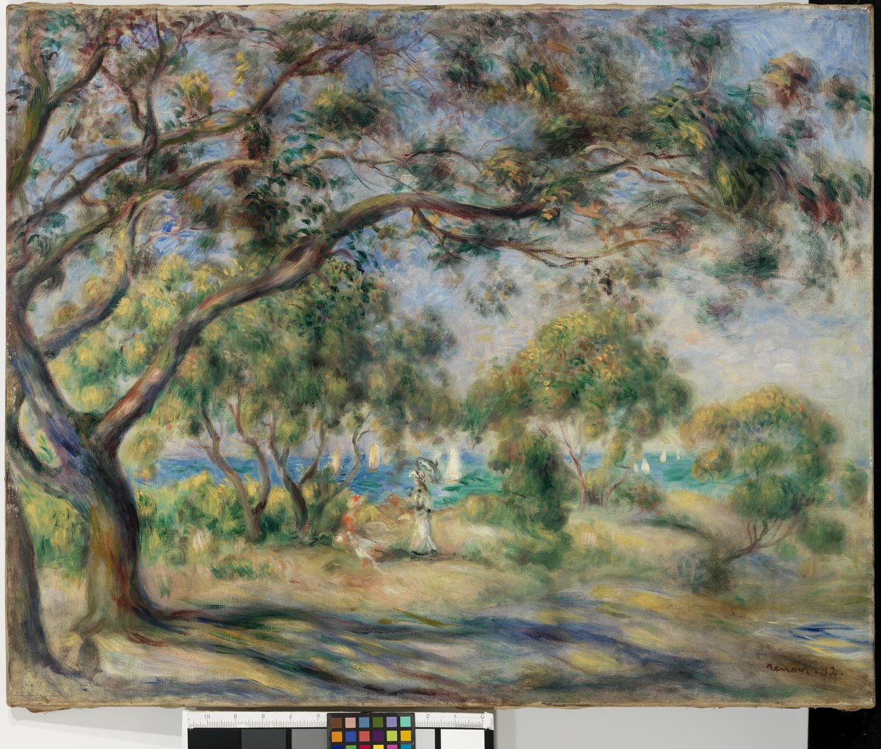 Stolens træ (Noirmoutier) 1892 af Pierre Auguste Renoir