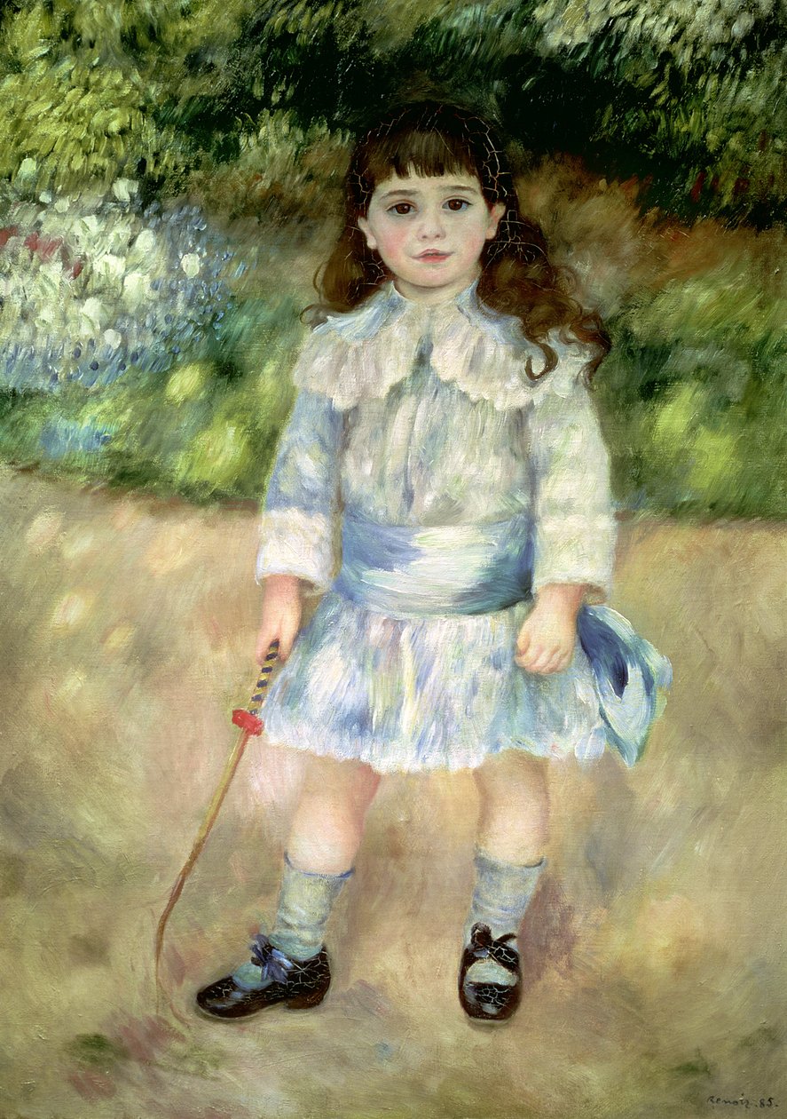 Barn med pisk, 1885 af Pierre Auguste Renoir