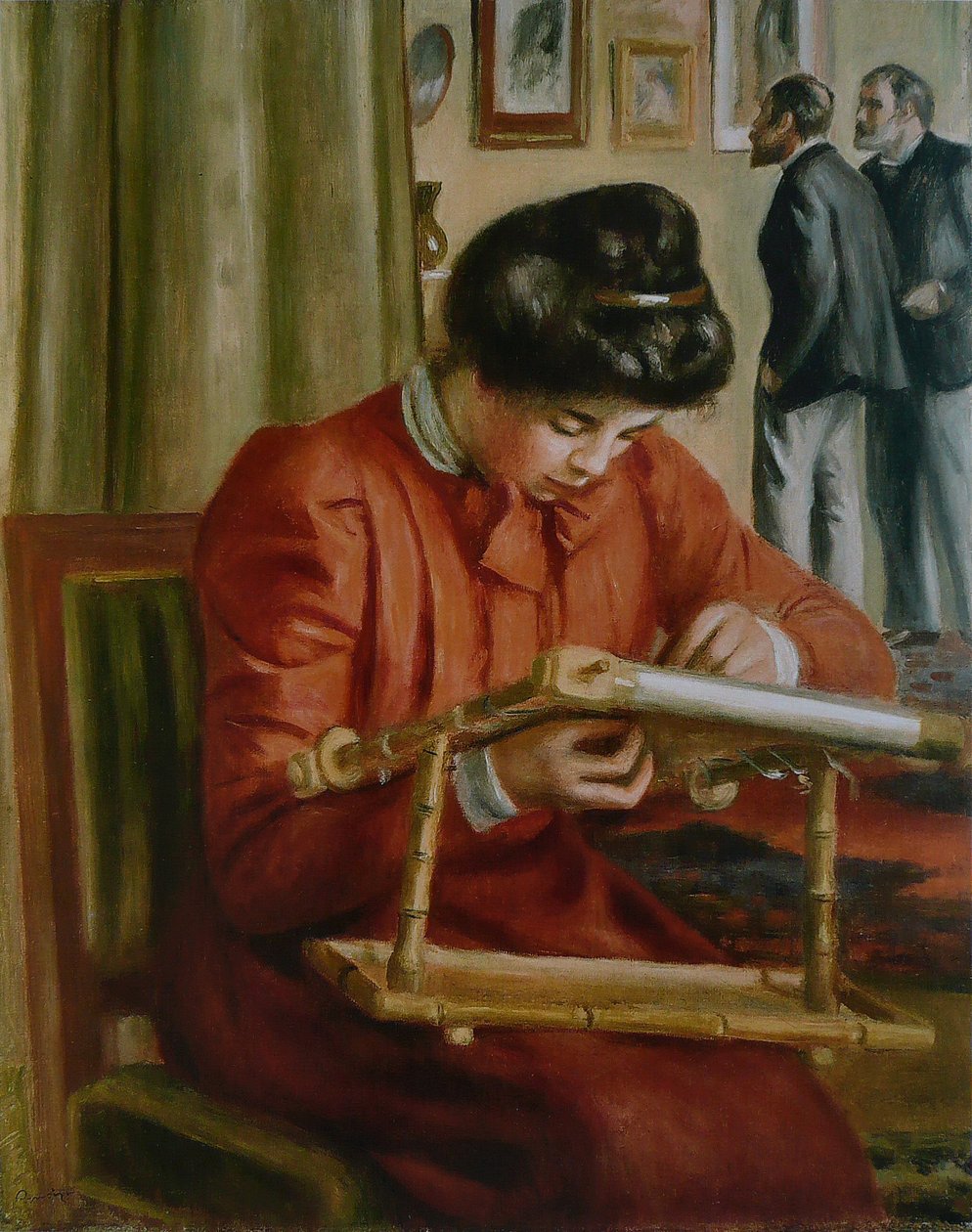 Christine Lerolle broderer af Pierre Auguste Renoir