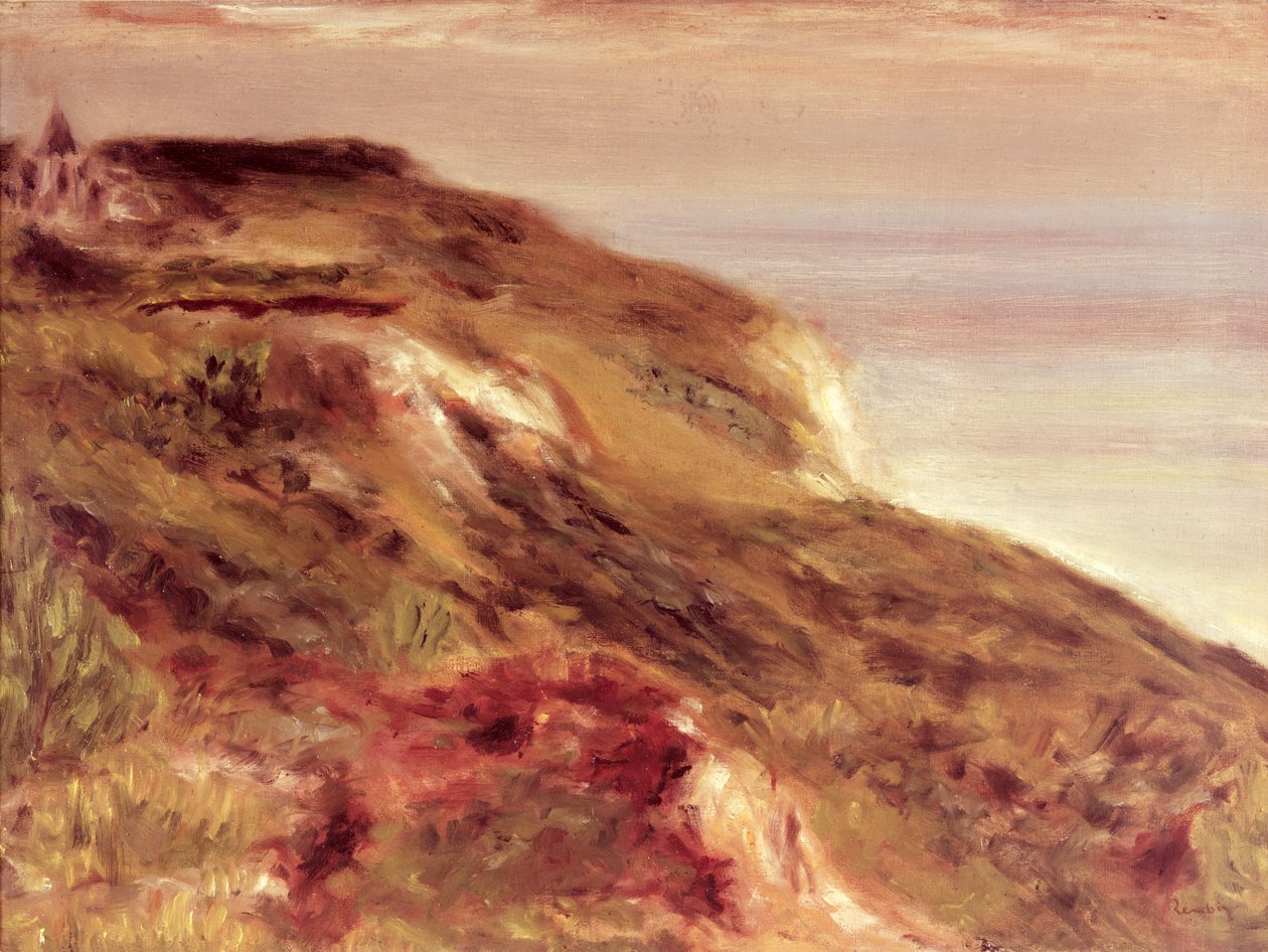 Kirke på en klippetop af Pierre Auguste Renoir