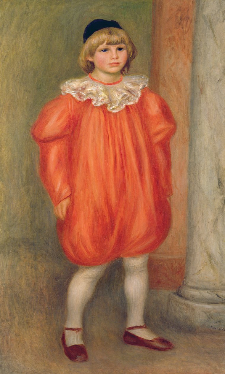 Claude Renoir i et klovnekostume, 1909 (se også 287546) af Pierre Auguste Renoir