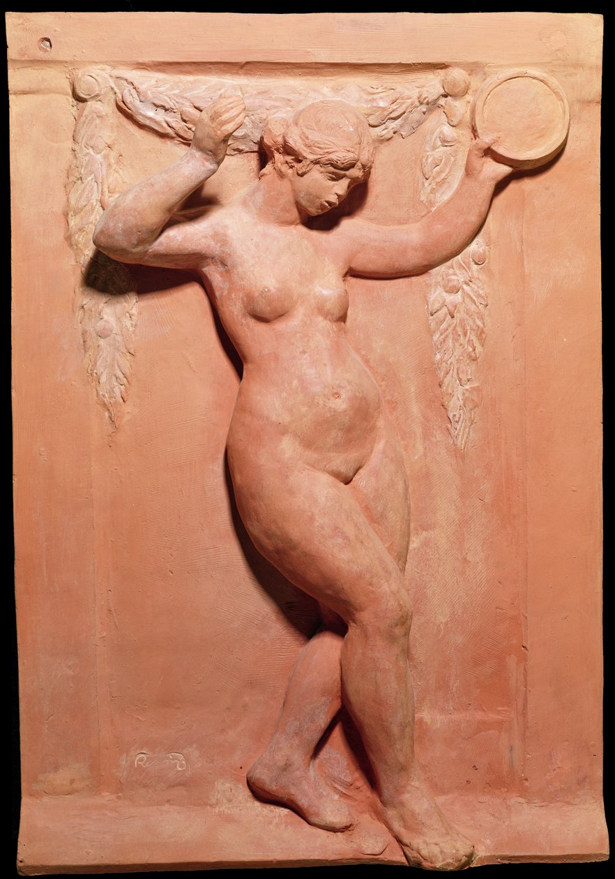 Danser med tamburin, 1918 (terracotta) af Pierre Auguste Renoir