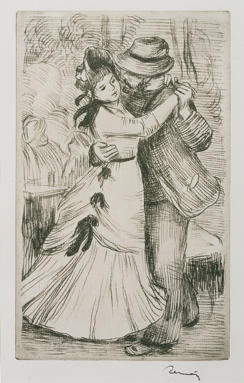 Dansepar, ca. 1880 af Pierre Auguste Renoir