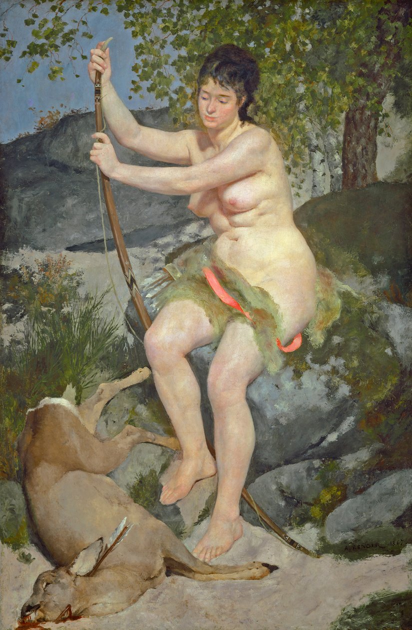 Diana, 1867 af Pierre Auguste Renoir