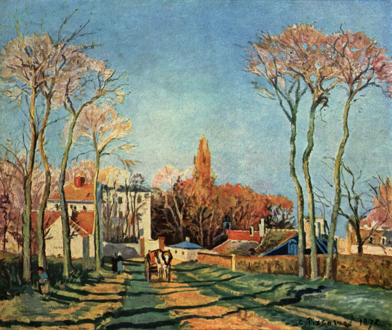 Indgang til landsbyen Voisins af Pierre Auguste Renoir