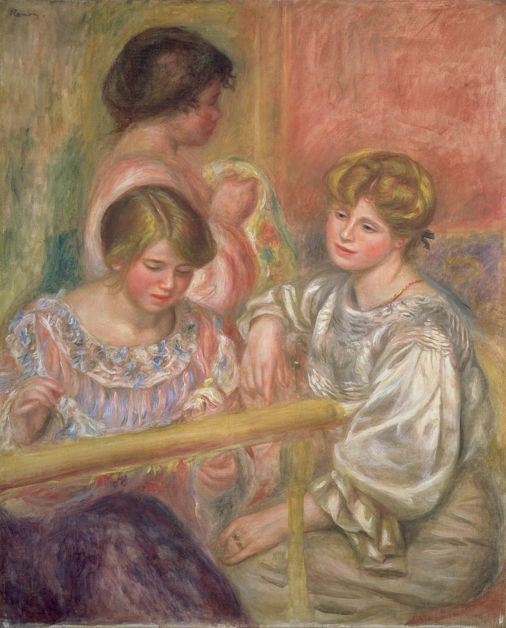 Broderere, ca. 1904 af Pierre Auguste Renoir