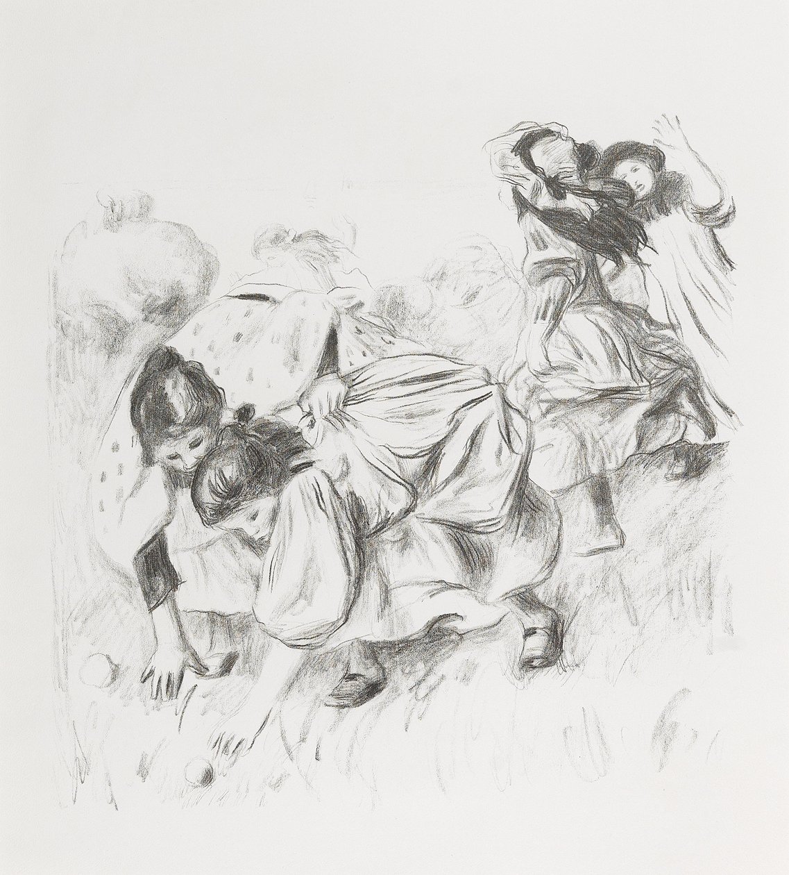 Børn spiller bold af Pierre Auguste Renoir