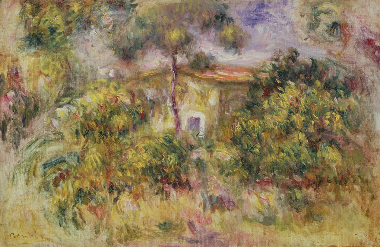 Bondegård, 1917 af Pierre Auguste Renoir