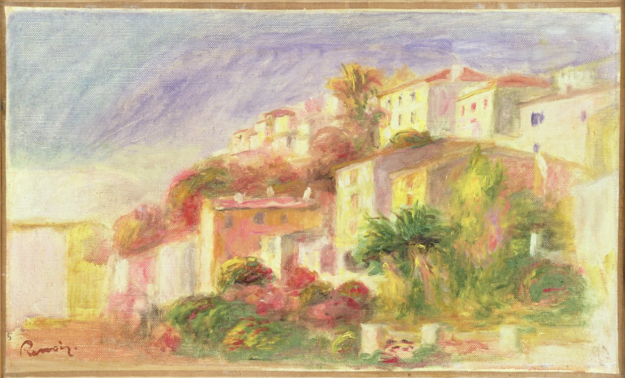 Posthusets have i Cagnes, 1918 af Pierre Auguste Renoir