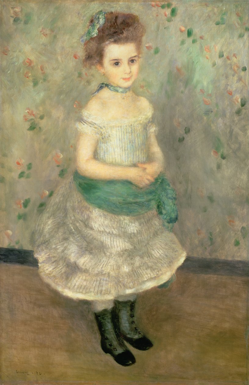 Jeanne Durand-Ruel (1870-1914) 1876 af Pierre Auguste Renoir