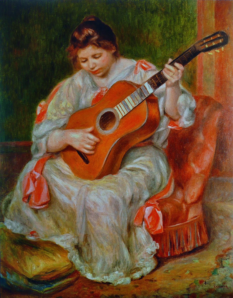 Guitar spiller af Pierre Auguste Renoir