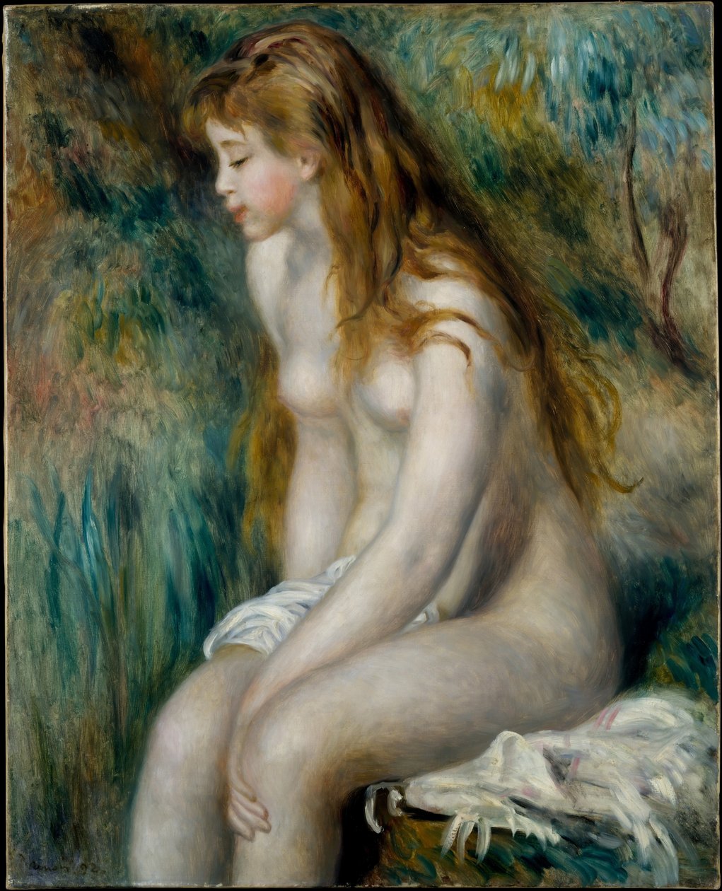 Junge Badende af Pierre Auguste Renoir