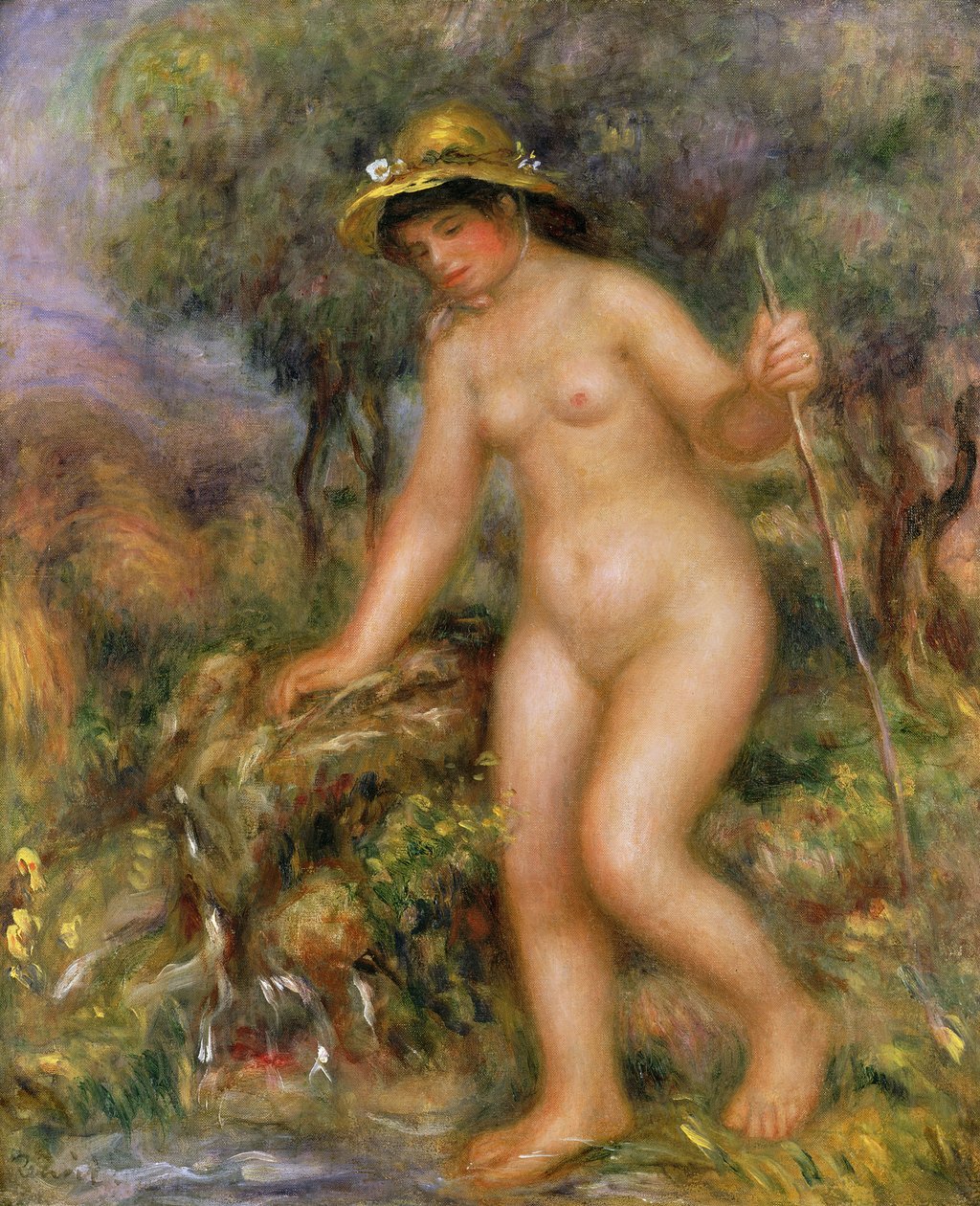 La Source eller Gabrielle Nue af Pierre-Auguste Renoir