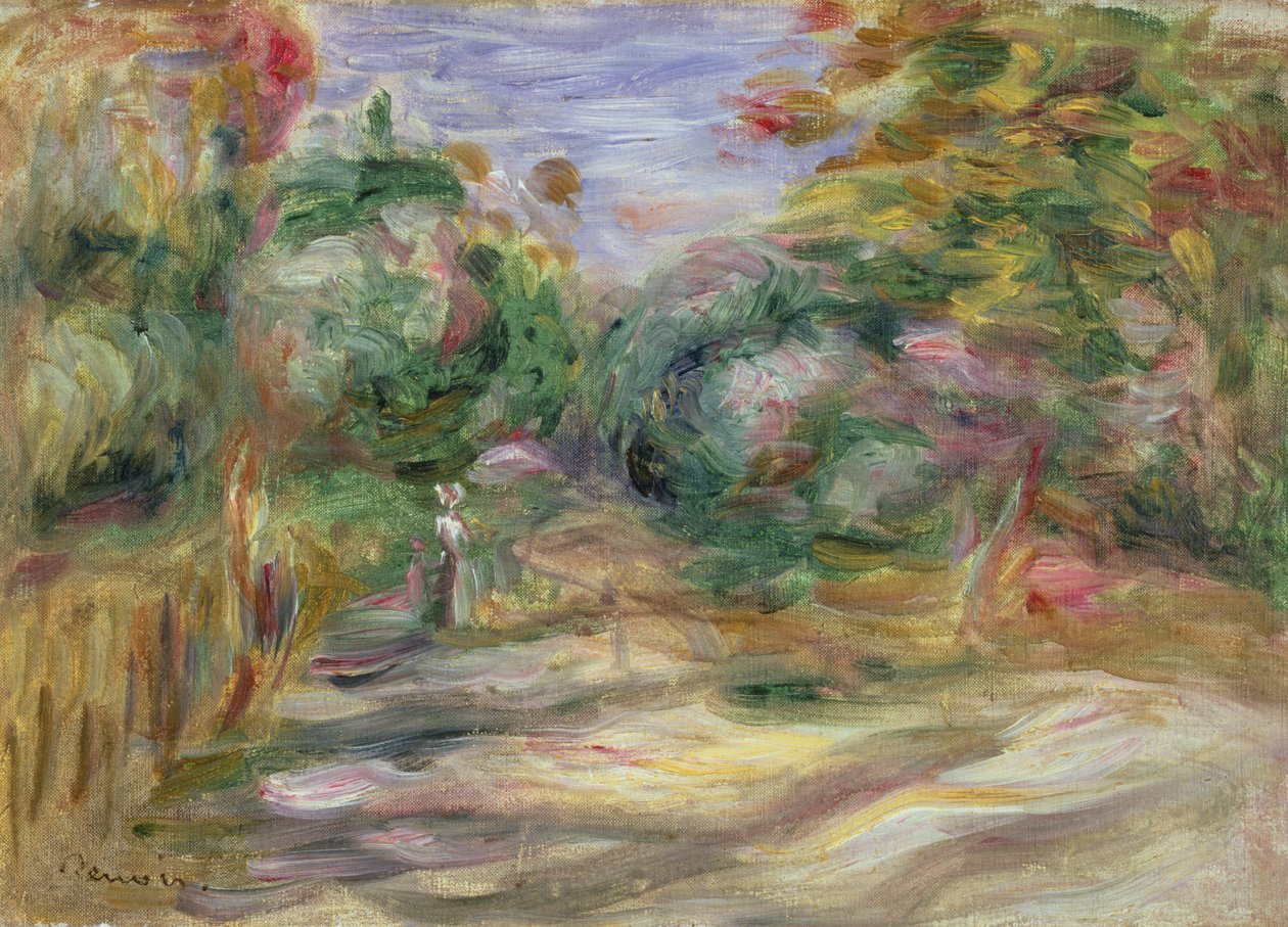 Landskab - Bane af Pierre-Auguste Renoir