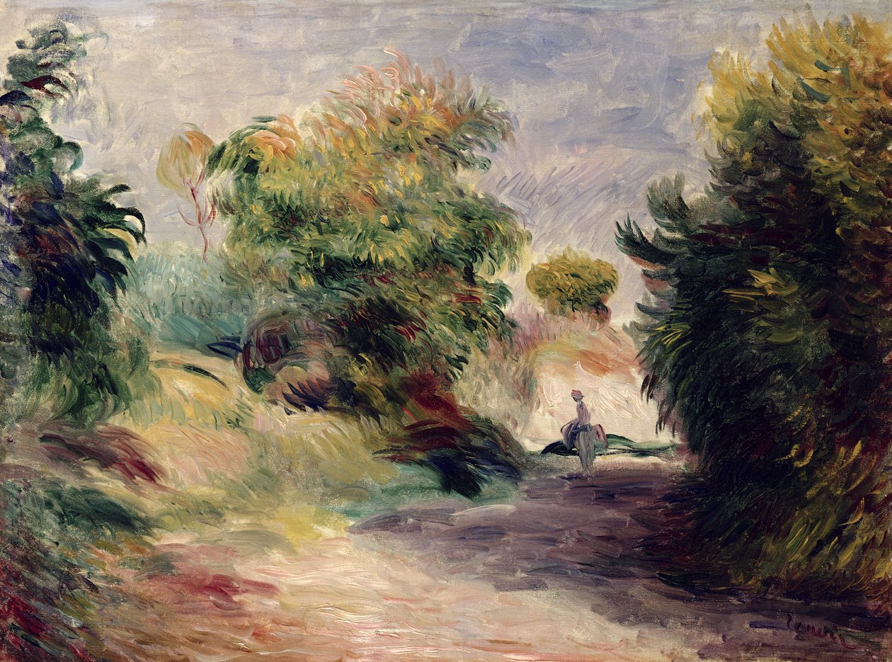 Landskab nær Cagnes, 1907 af Pierre Auguste Renoir