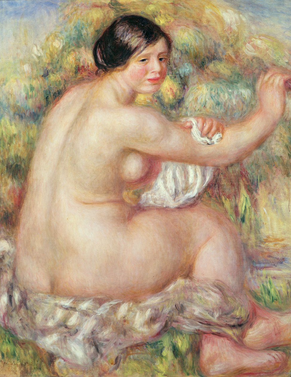 Stort siddende nøgen af Pierre Auguste Renoir