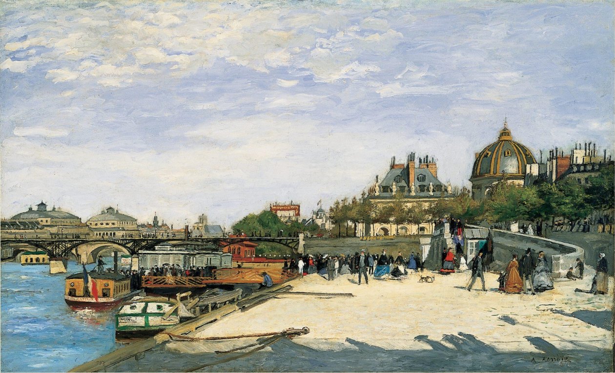 Pont des Arts Paris af Pierre Auguste Renoir