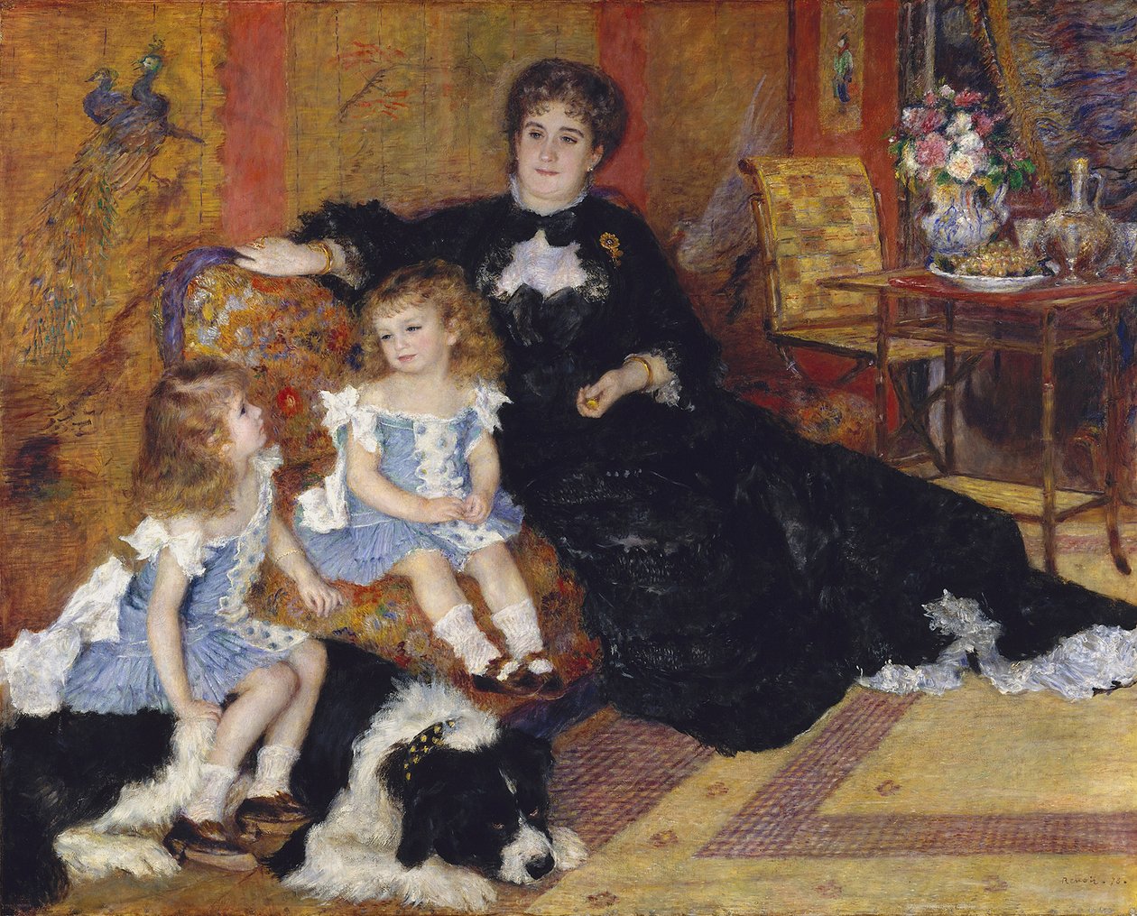 Madame Georges Charpentier og hendes børn, 1878 af Pierre Auguste Renoir