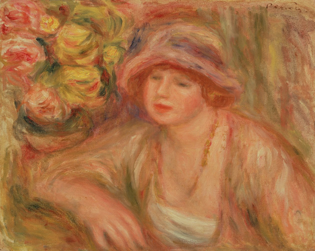 Madame Jean Renoir, 1918 af Pierre Auguste Renoir
