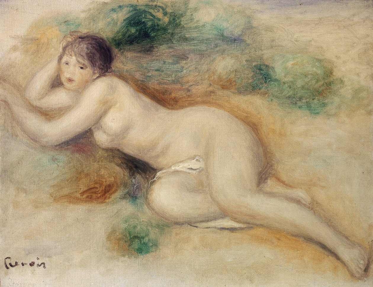 Nøgen figur af en pige af Pierre Auguste Renoir