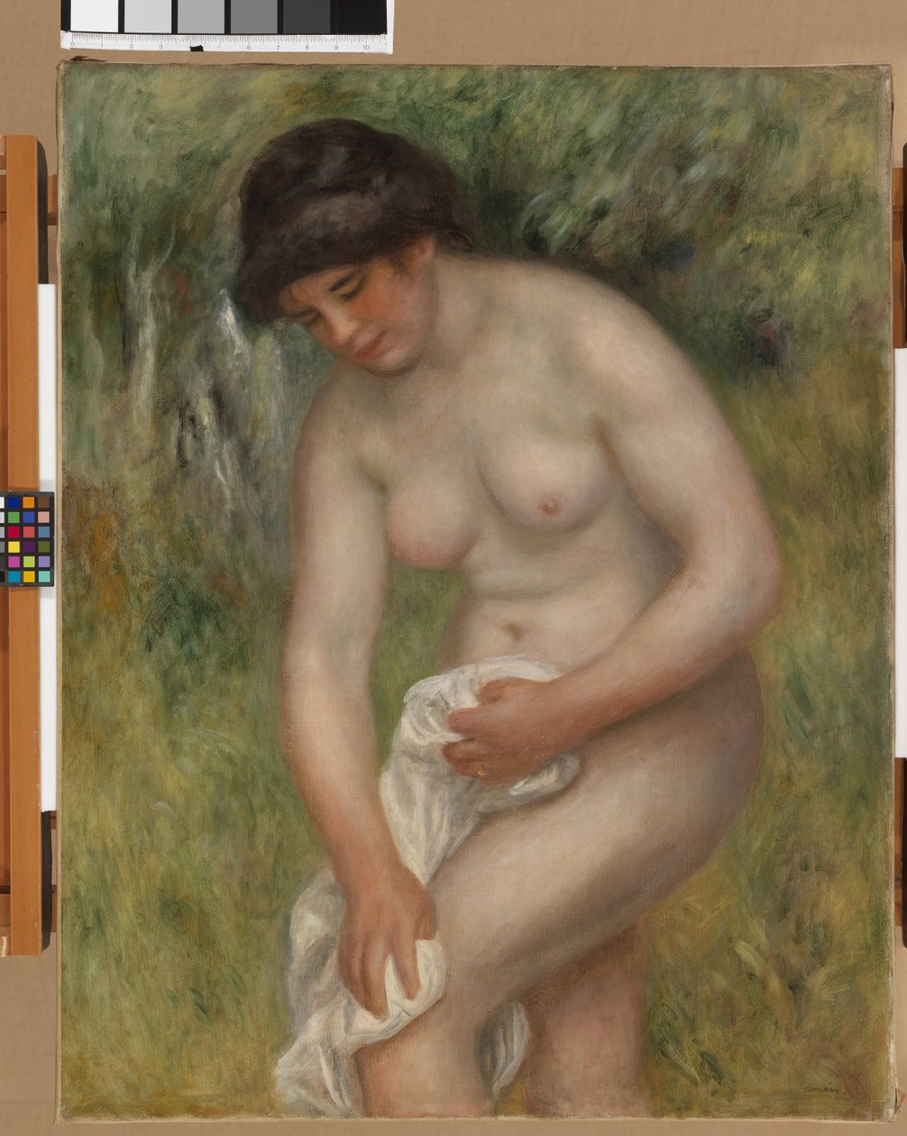 Nøgen, grøn baggrund, 1902 af Pierre Auguste Renoir