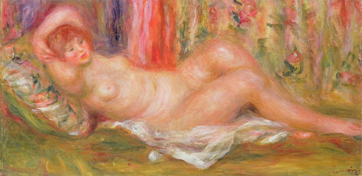 Nøgen på sofaen, 1905-6 af Pierre Auguste Renoir