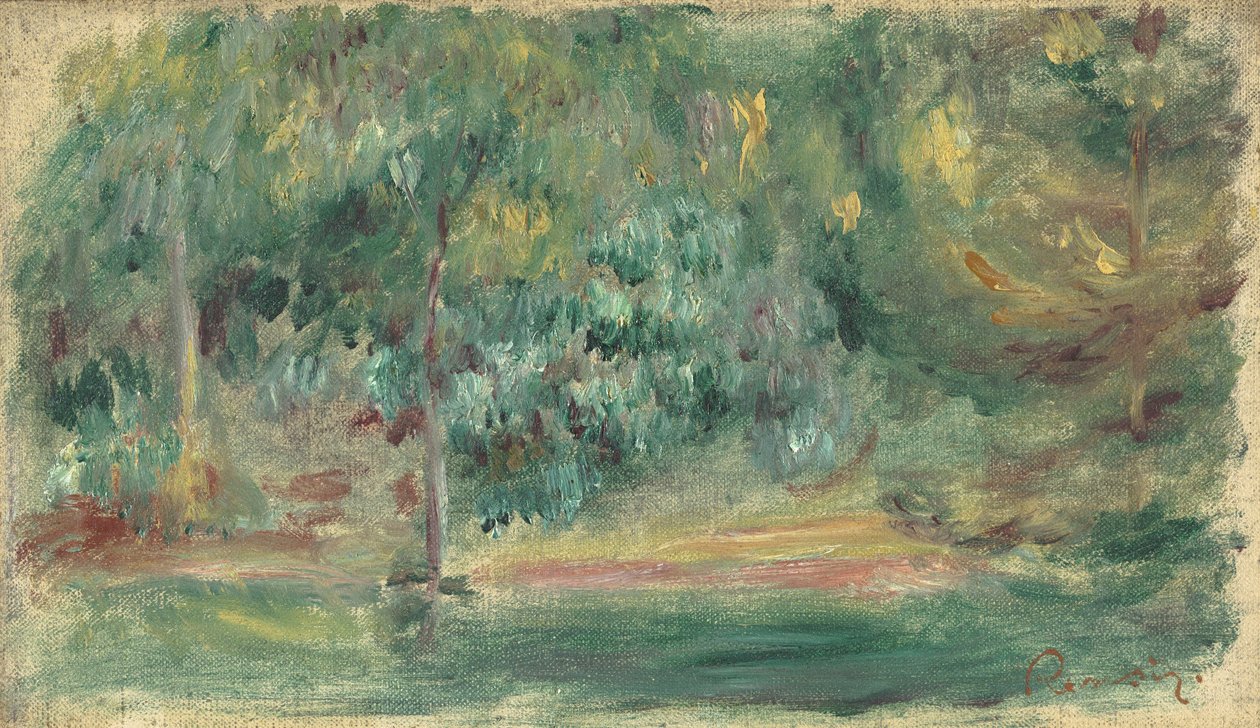 Landskab, ca.1860-80 af Pierre Auguste Renoir