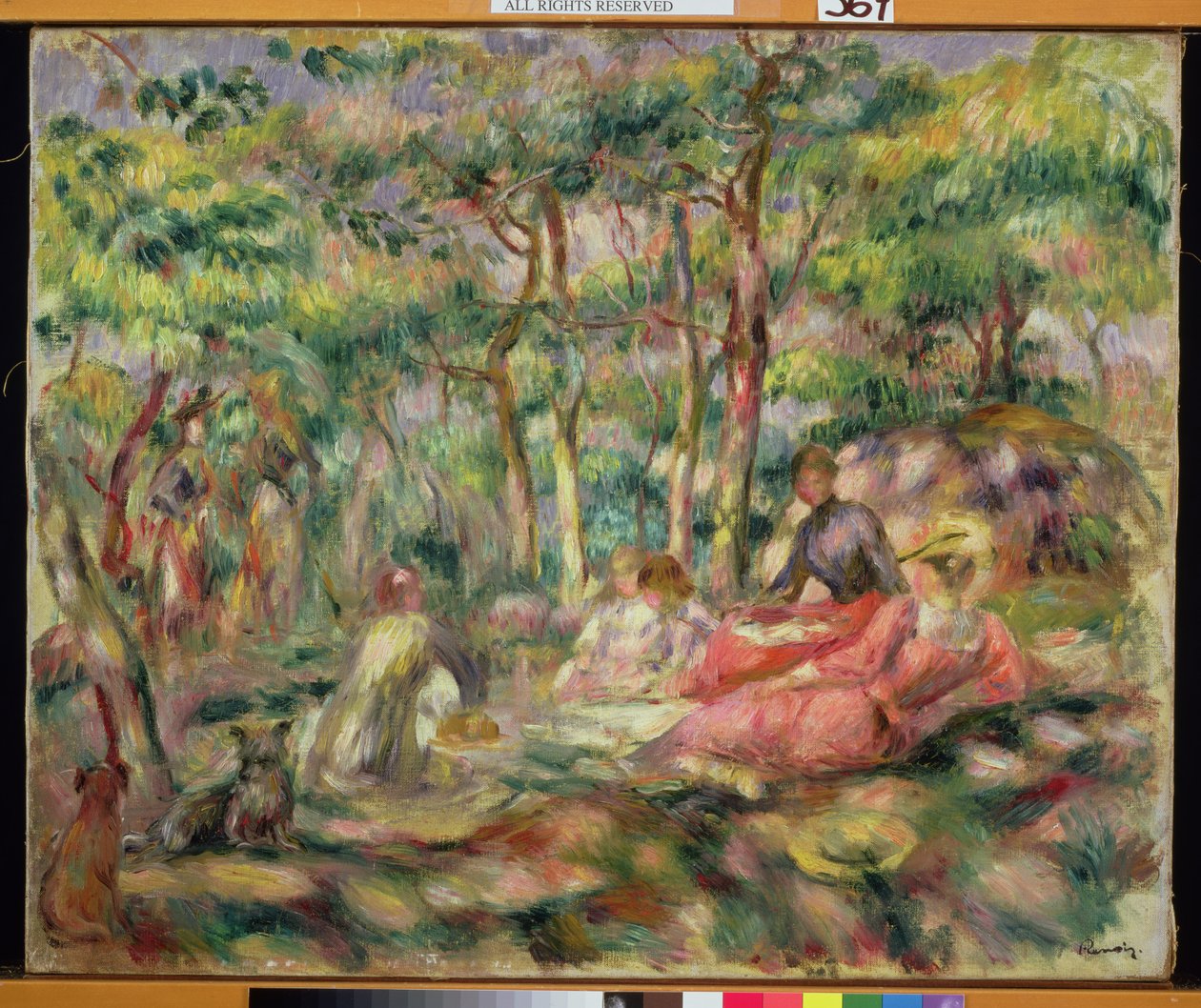 Picnic, ca. 1893 af Pierre Auguste Renoir