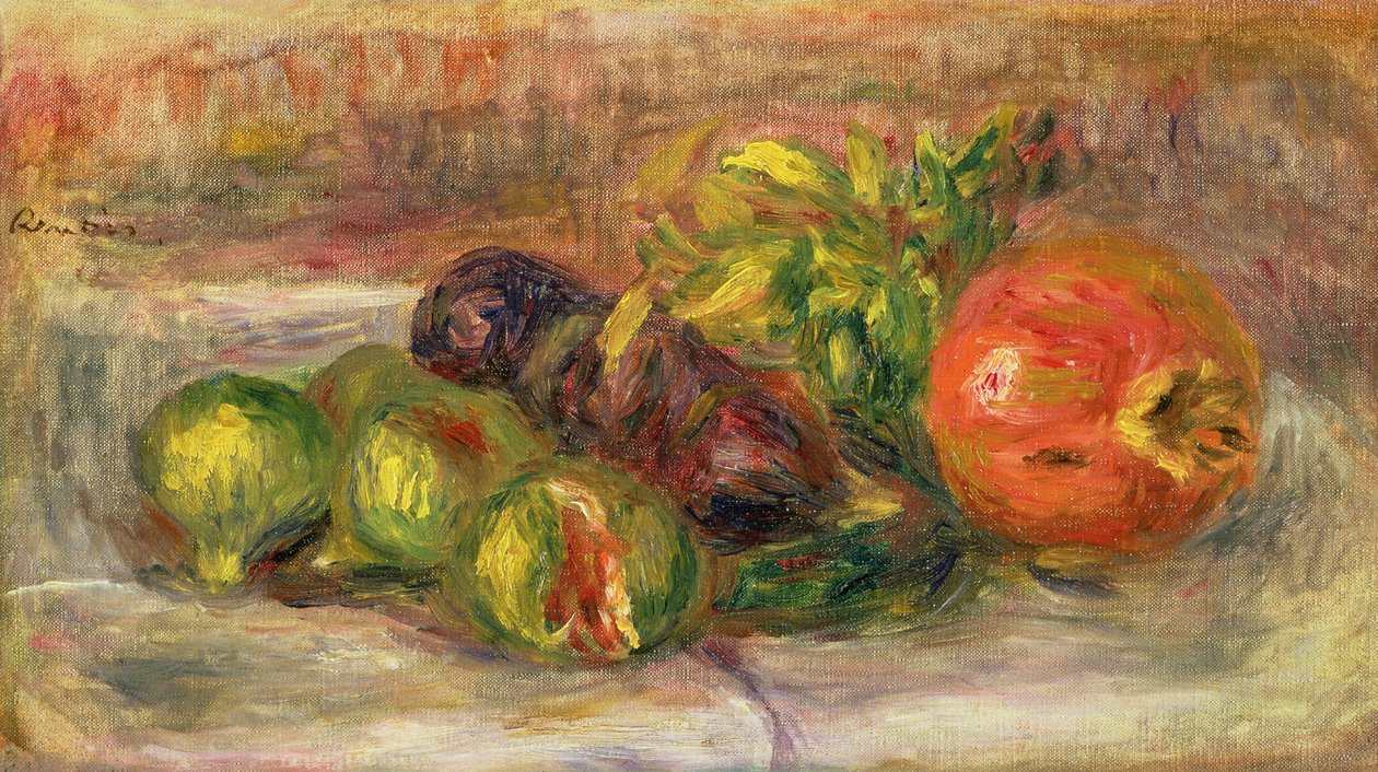 Granatæbler og figner, 1917 af Pierre Auguste Renoir