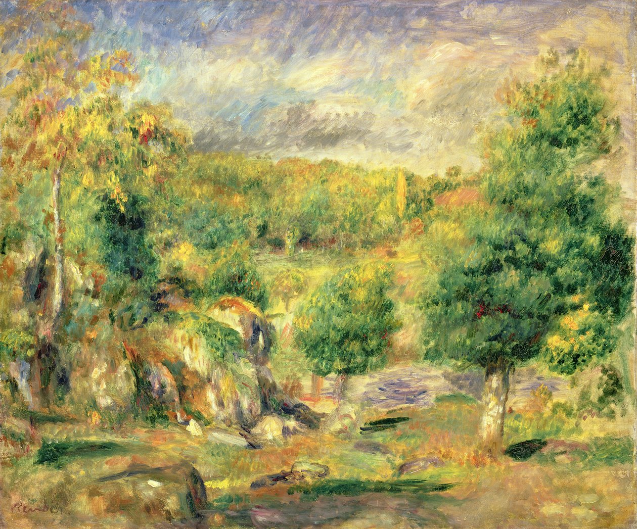 Pont-Aven, 1892 af Pierre Auguste Renoir