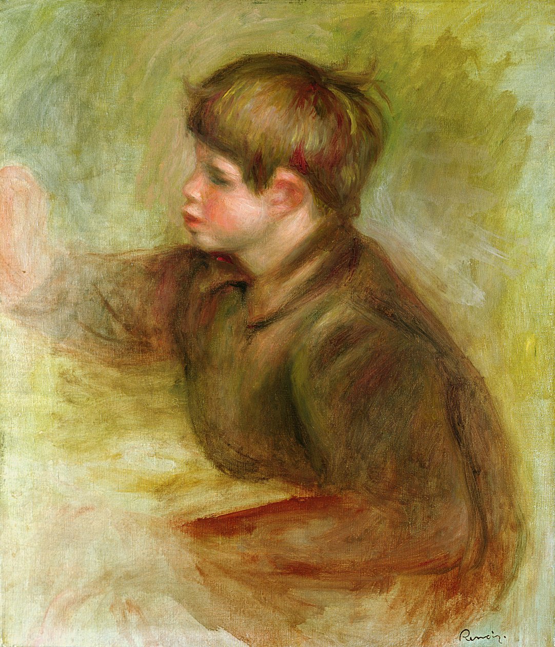 Portræt af Coco-maleri, ca. 1910-12 af Pierre Auguste Renoir