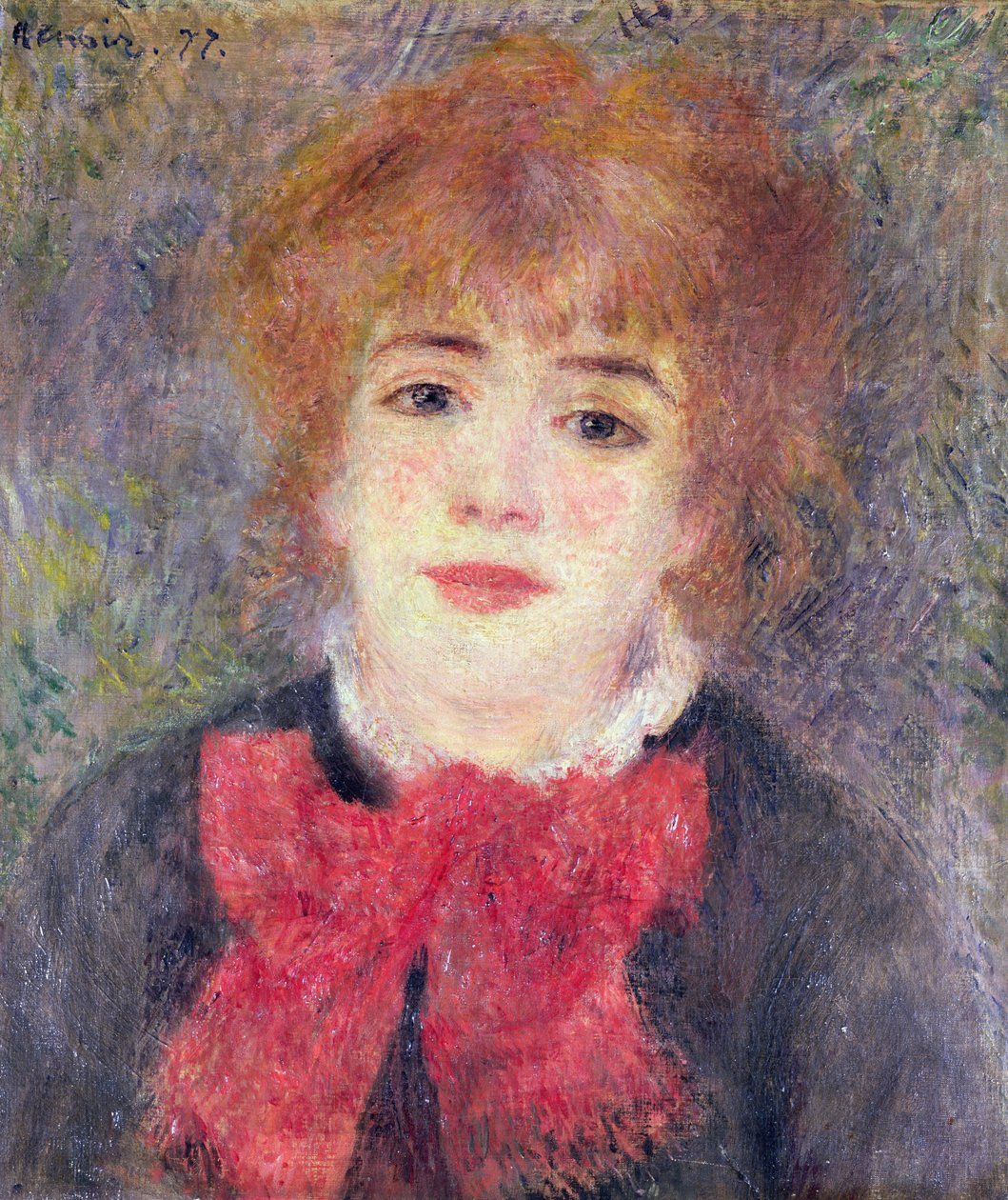 Portræt af Jeanne Samary (1857-90), 1877 af Pierre Auguste Renoir