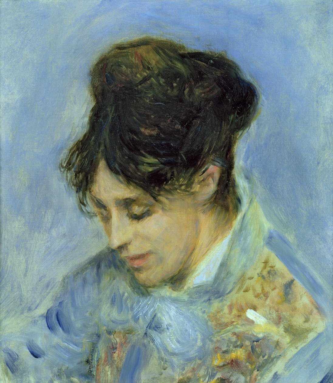 Portræt af Madame Claude Monet, 1872 af Pierre Auguste Renoir