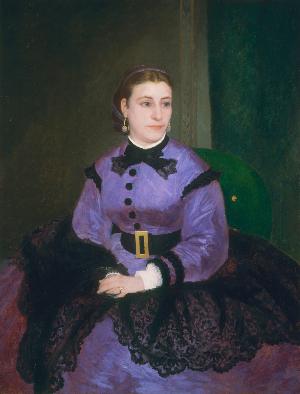 Portræt af Mademoiselle Sicot, 1865 af Pierre Auguste Renoir