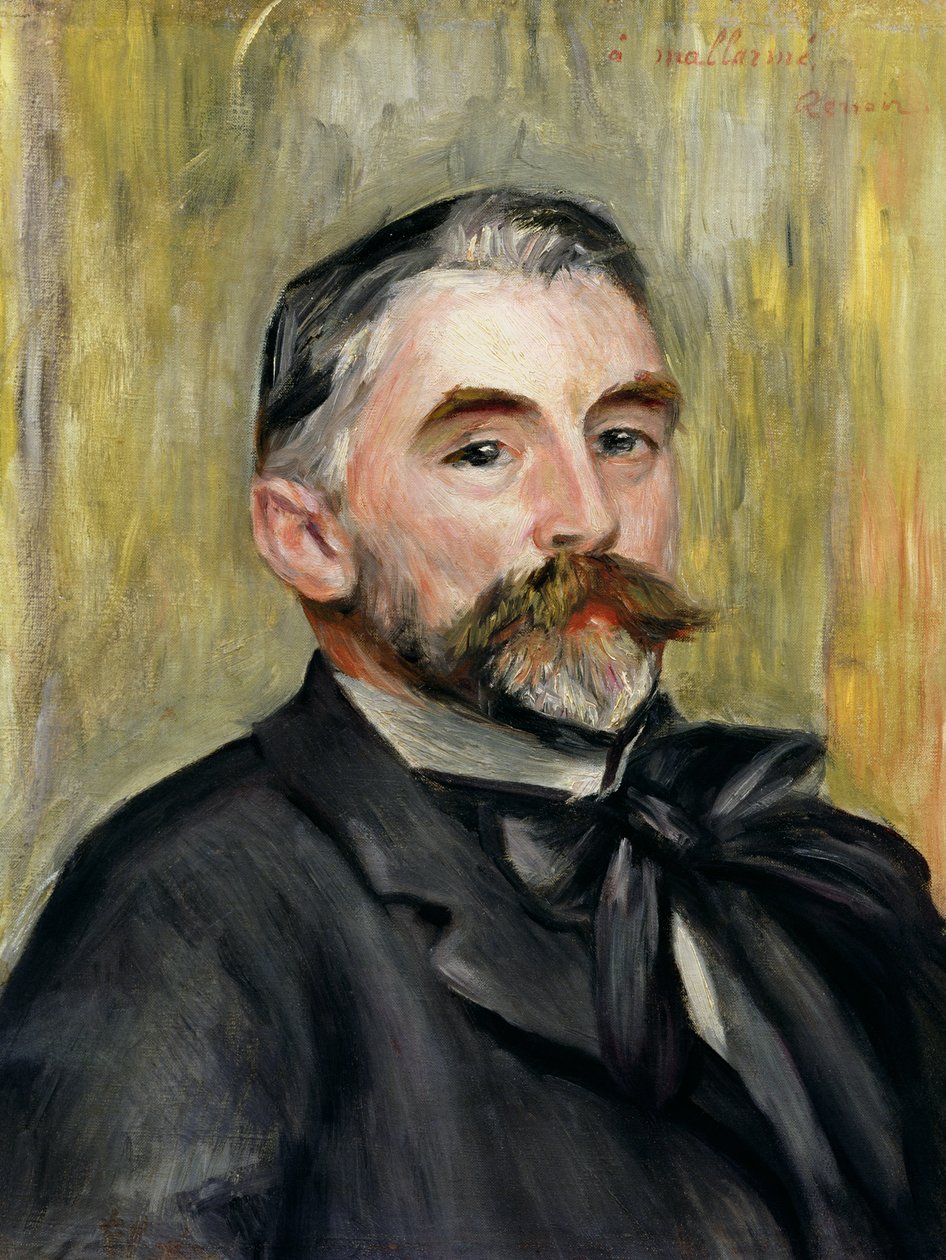 Portræt af Stephane Mallarme (1842-98) 1892 af Pierre Auguste Renoir