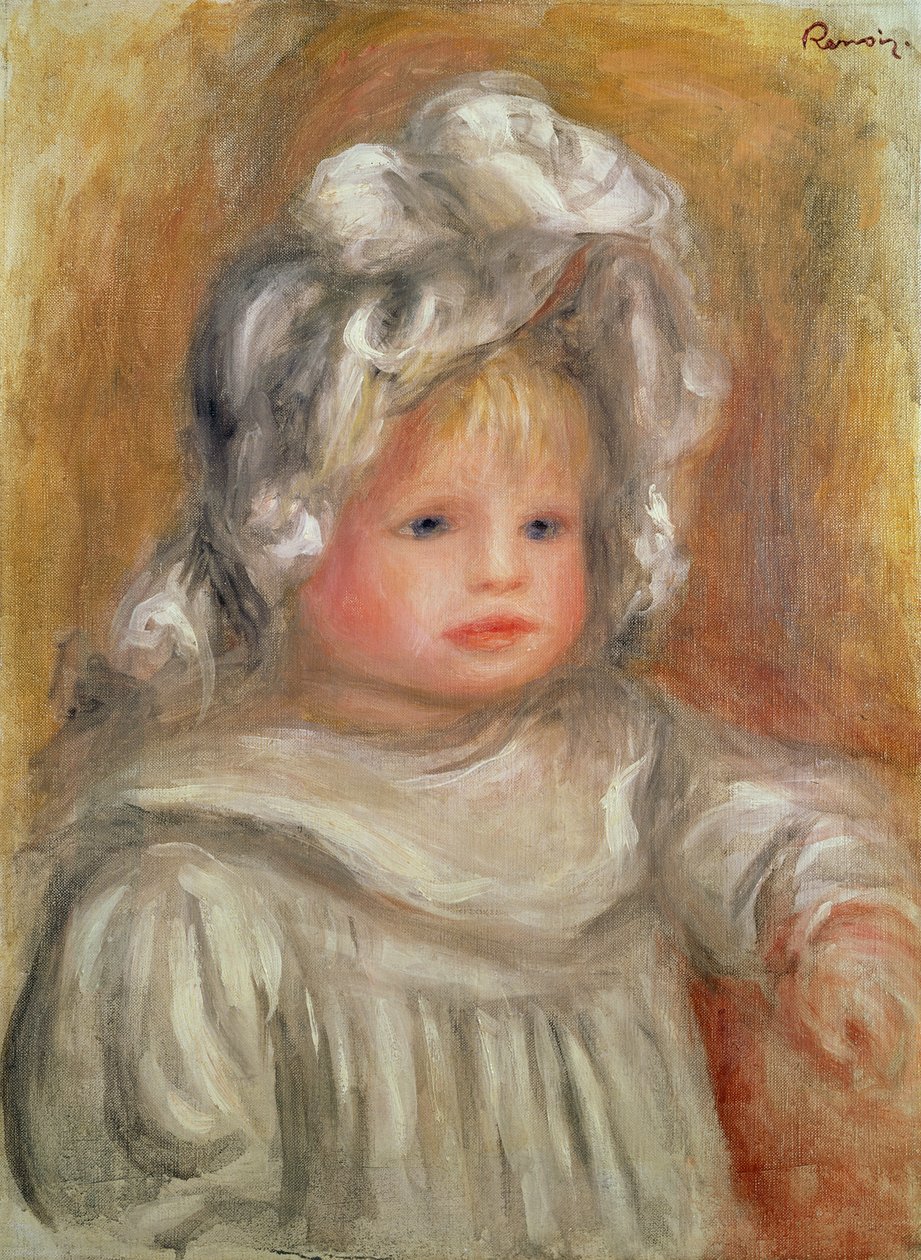 Portræt af et barn af Pierre Auguste Renoir