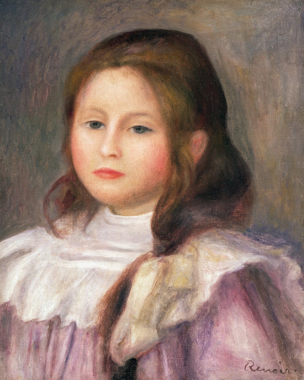 Portræt af et barn, ca. 1910-12 af Pierre Auguste Renoir